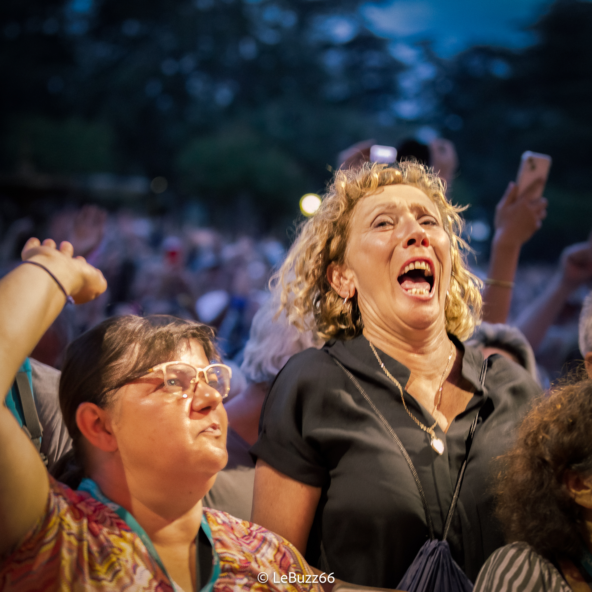 The audience were jumping at the Bacchus Festival!